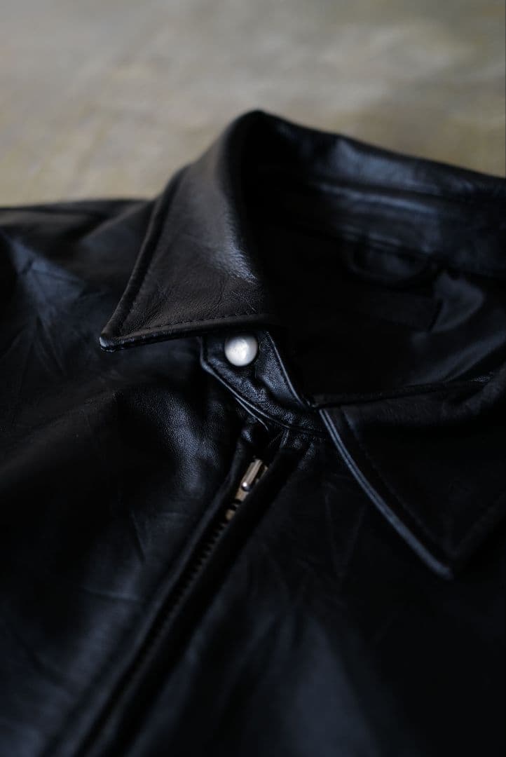 即発送可 anytee Vintage Leather Jacket