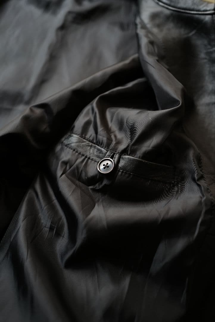 即発送可 anytee Vintage Leather Jacket