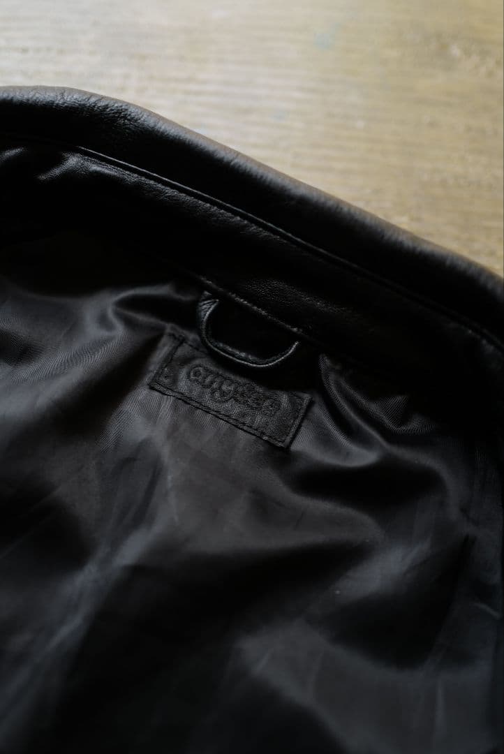 即発送可 anytee Vintage Leather Jacket
