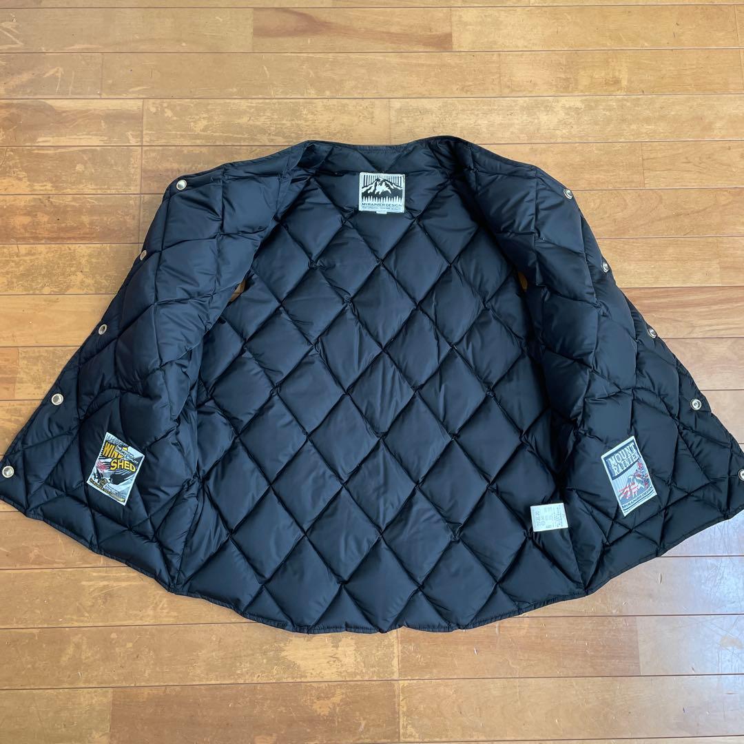 MT.RAINIER DESIGN ダウンベスト　ブラック　(L )MTレイニア