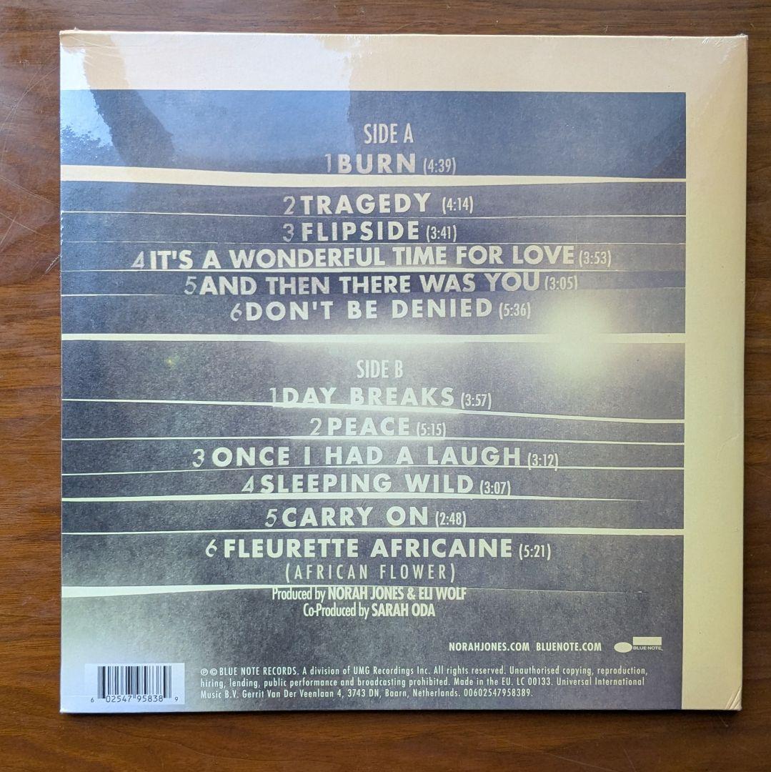 ノラ・ジョーンズ　Day Breaks　LP　【新品未開封】アナログレコード