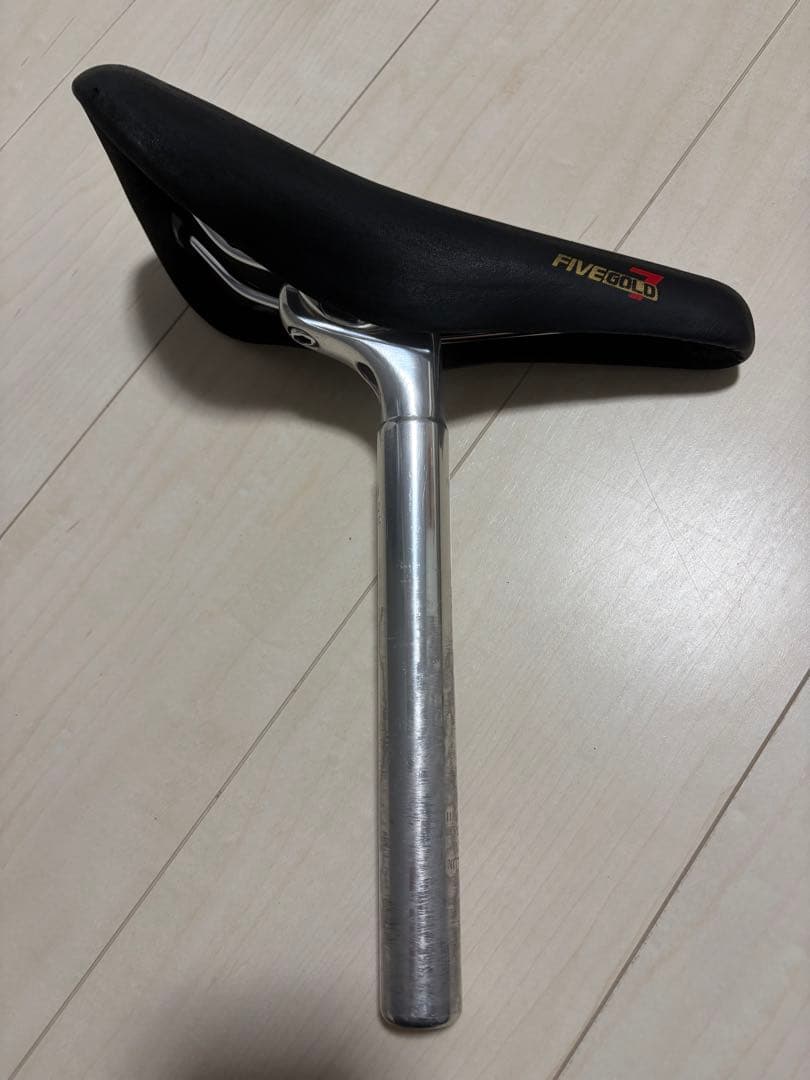 NJS シートポスト27.2 FIVEGOLD7 スエード セット