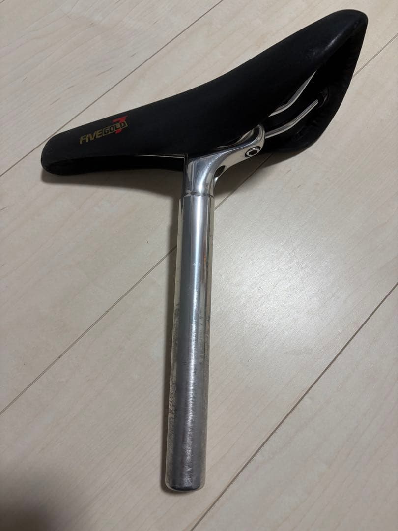 NJS シートポスト27.2 FIVEGOLD7 スエード セット