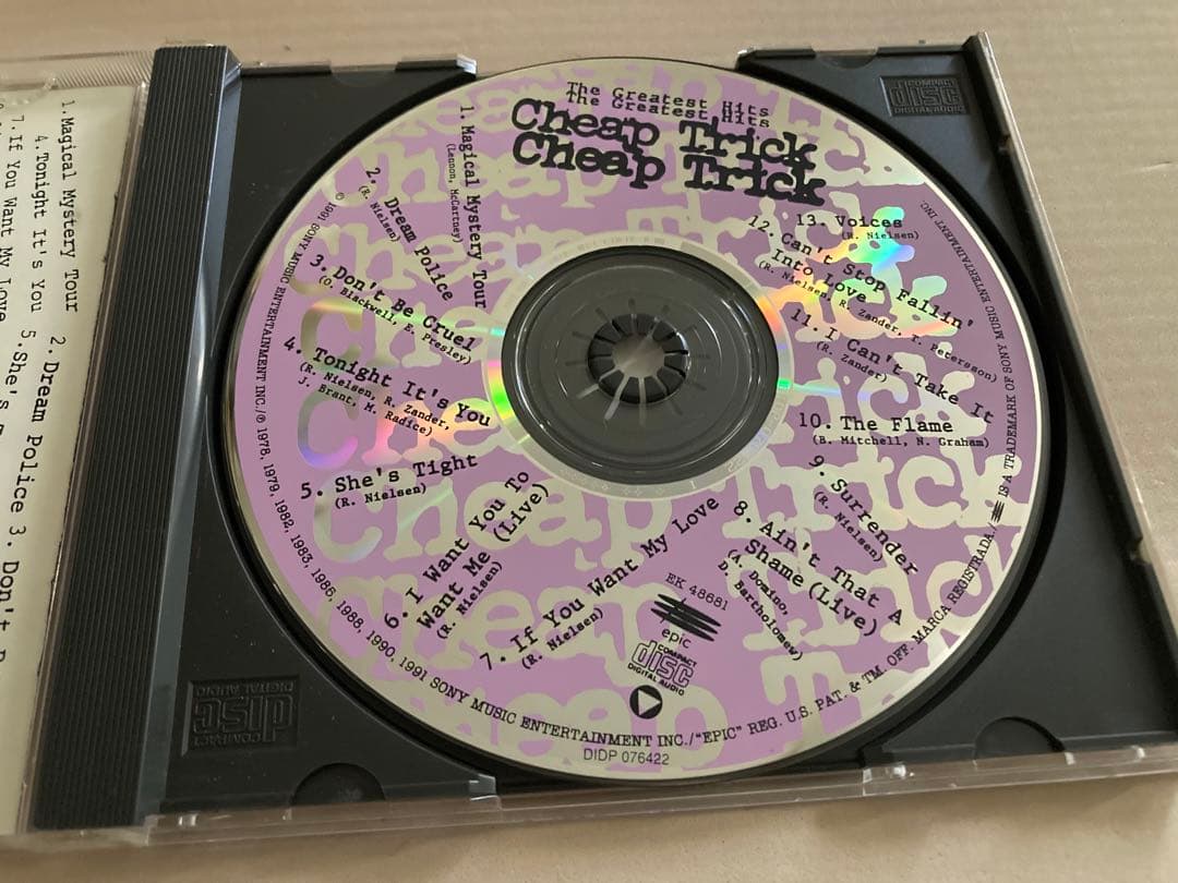 レア　チープトリック直筆　サイン　CD cheap trick