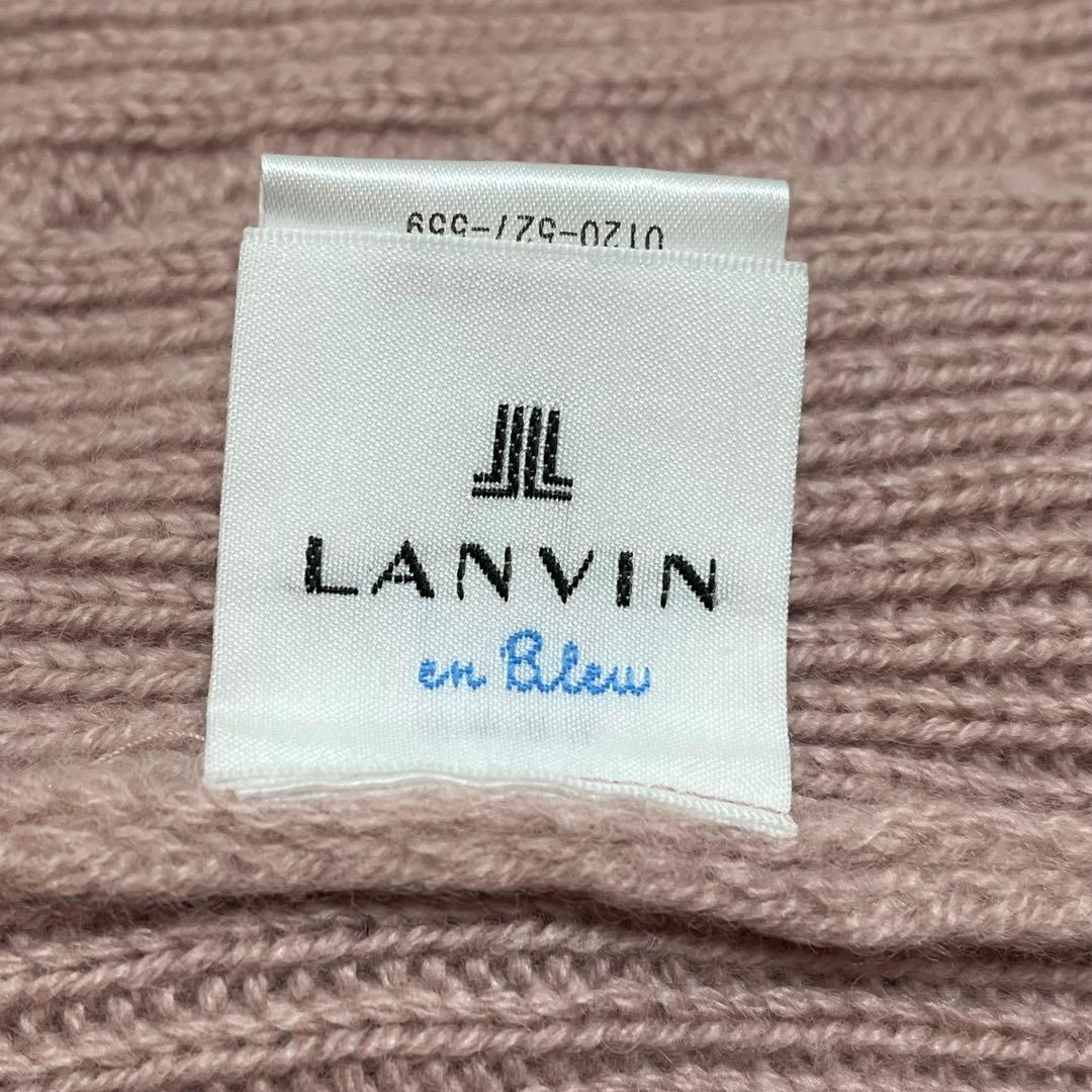 LANVIN ニット帽　ピンク　メルカリ便　帽子　カシミヤ