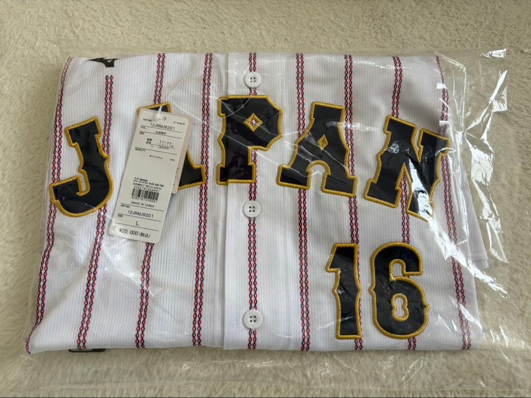 WBC2026 大谷選手　ホームユニフォーム　Ｌサイズ