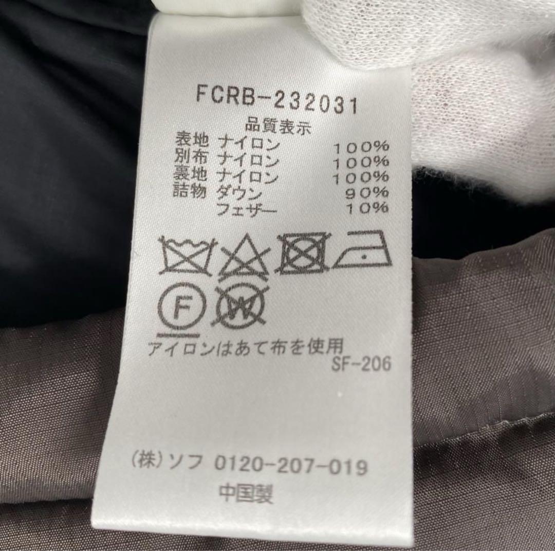 ☆極美品☆FCRB☆Bristol 23AW☆黒×茶☆ダウンベスト ブリストル☆