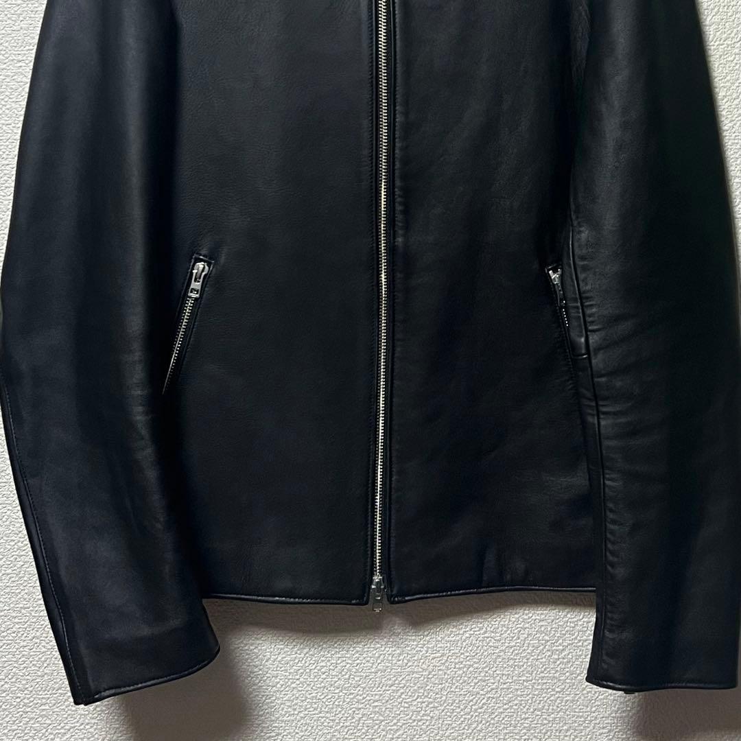この値段で最終価格‼️【リドム】ラムレザーシングルライダース 日本製　Lサイズ