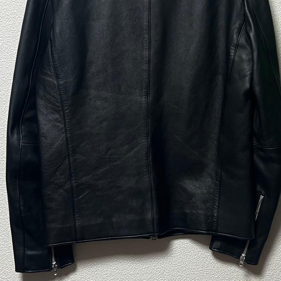 この値段で最終価格‼️【リドム】ラムレザーシングルライダース 日本製　Lサイズ