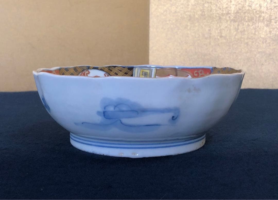 ❗️割引《R》伊万里 金彩色絵 膾皿4客 なます皿　250703D6