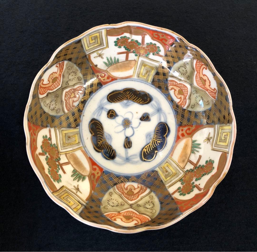 ❗️割引《R》伊万里 金彩色絵 膾皿4客 なます皿　250703D6