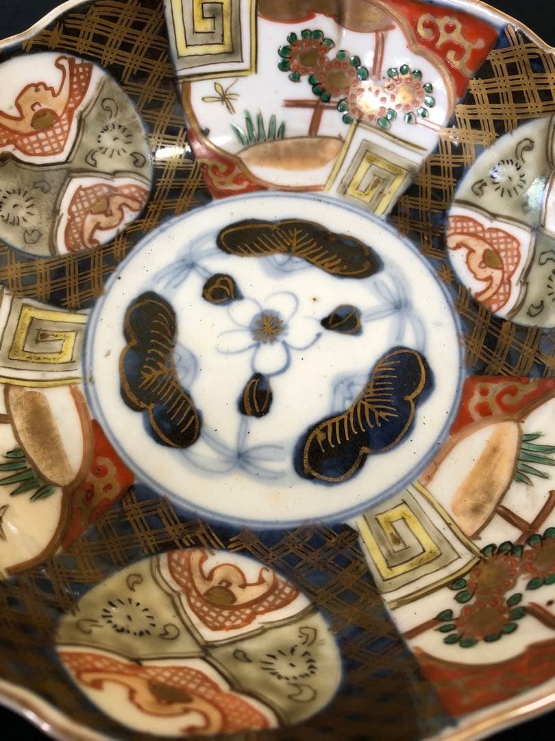 ❗️割引《R》伊万里 金彩色絵 膾皿4客 なます皿　250703D6