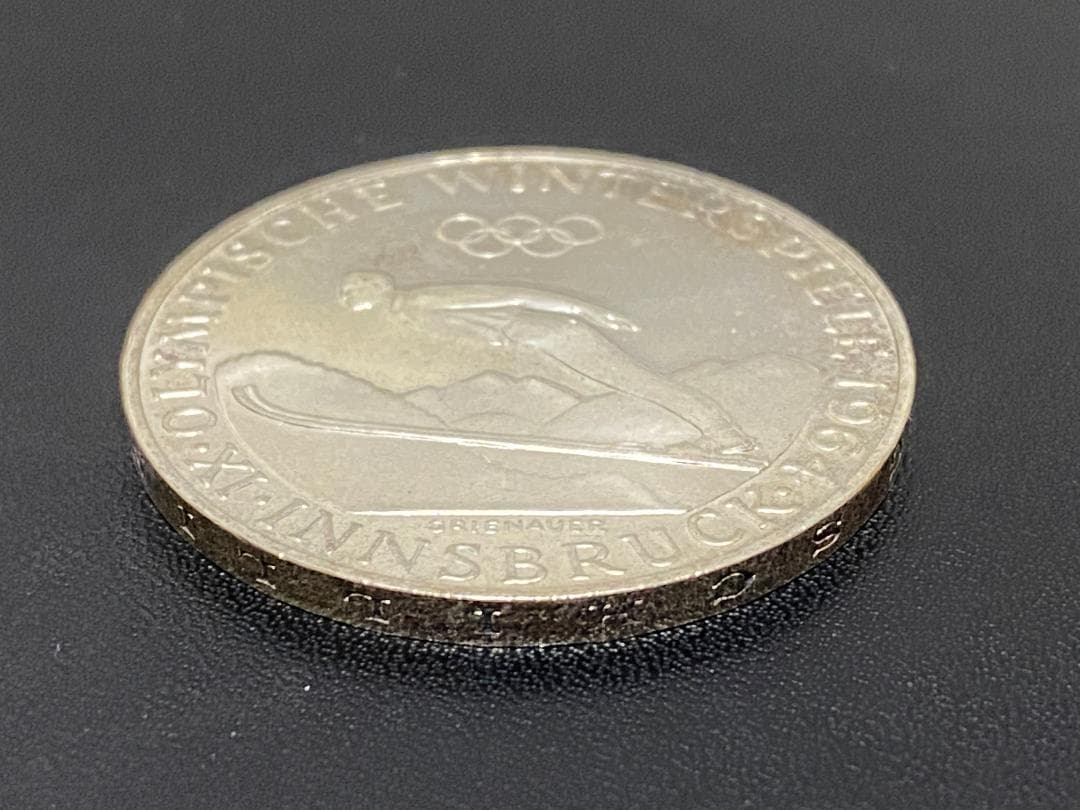 オーストリア 銀貨 インスブルックオリンピック記念1964年