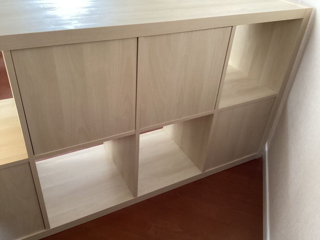 【引取りのみ】IKEA KALLAX カラックス　オーク　4箇所引出し付