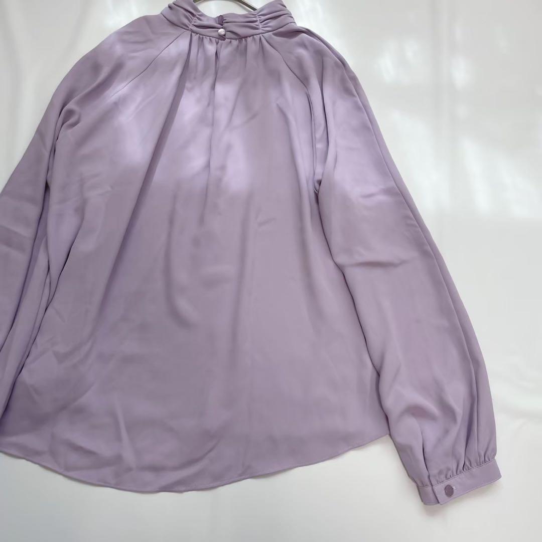 レリアン【美品】Leilian 日本製　ハイネックプルオーバーブラウス　近年