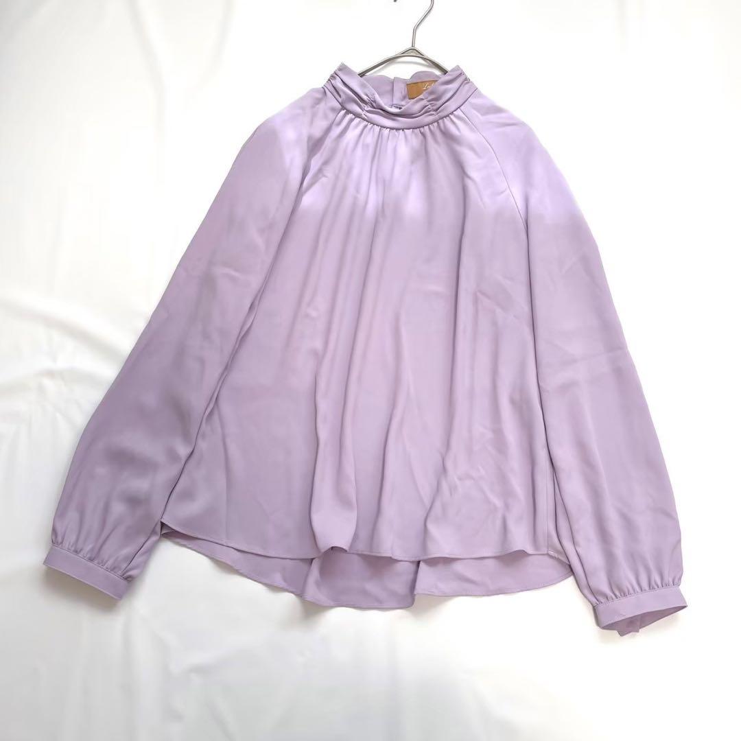 レリアン【美品】Leilian 日本製　ハイネックプルオーバーブラウス　近年