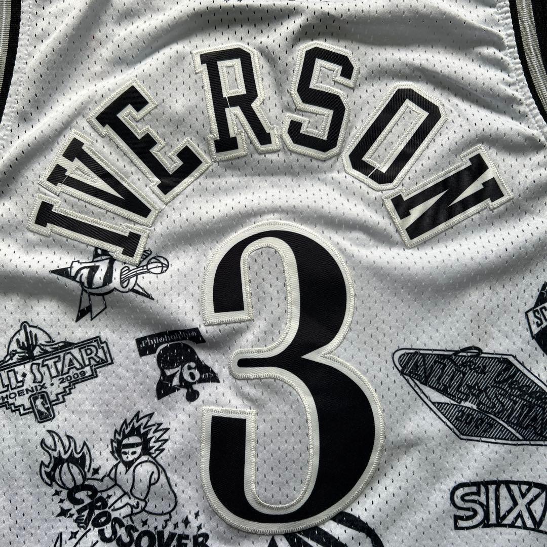 Iverson 3 Sixers メッシュジャージ 1997-98