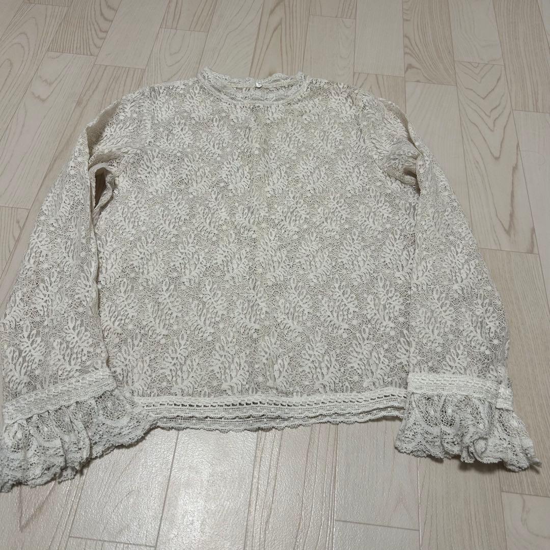 IENA リーフレースブラウス