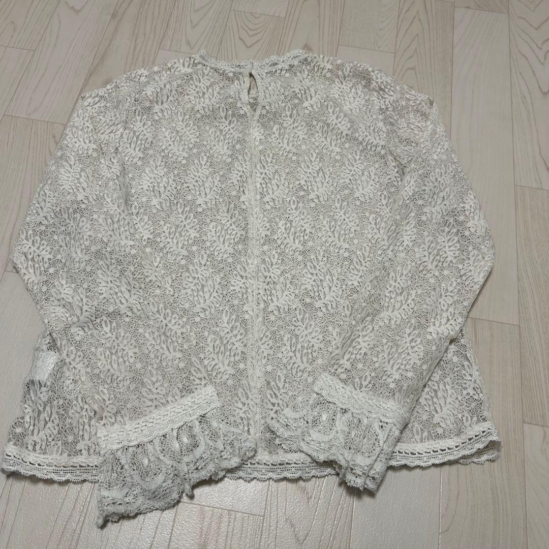 IENA リーフレースブラウス