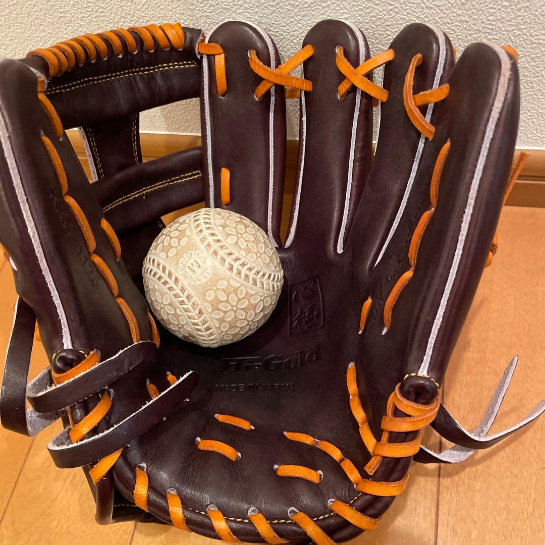 セバスチアーノさん専用　ハイゴールド　野球グローブ 硬式　内野