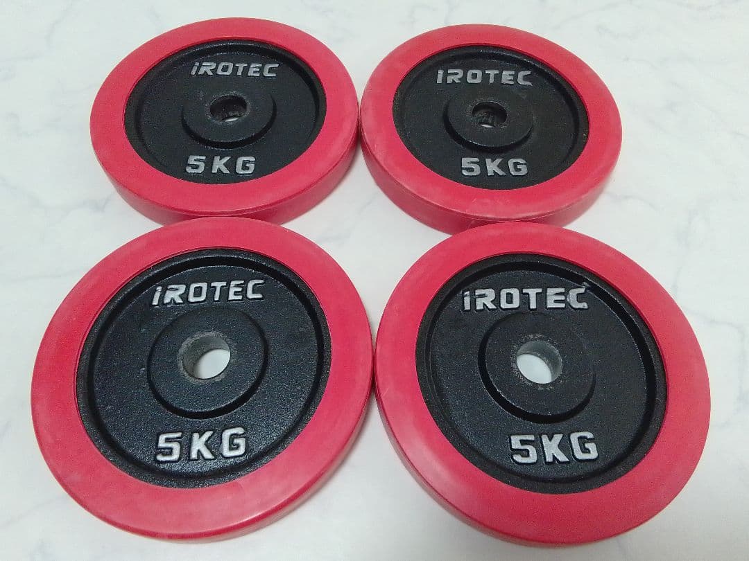 さ*ち様 アイロテック iROTEC ラバー付 ダンベル 5kg×4枚 20kg