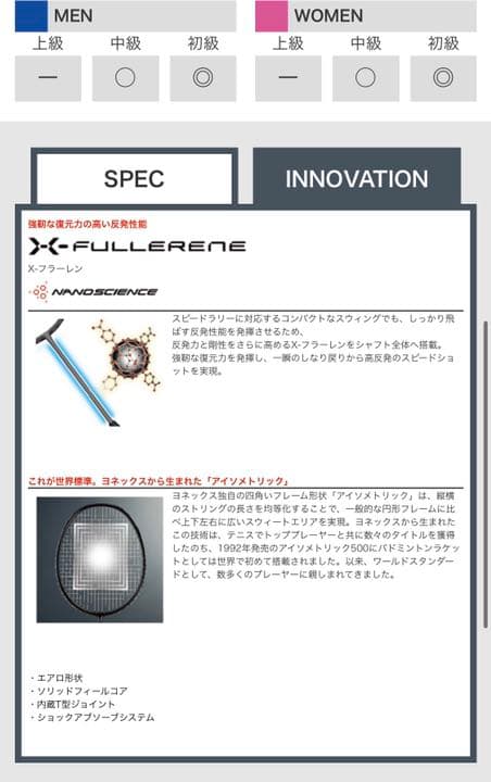 <初心者の方>ヨネックスバドミントンラケット