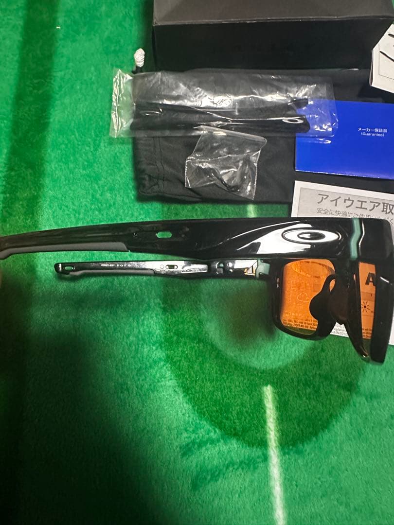 Oakley サングラス ブラックフレーム プリズムゴルフ