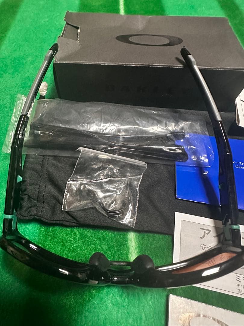 Oakley サングラス ブラックフレーム プリズムゴルフ