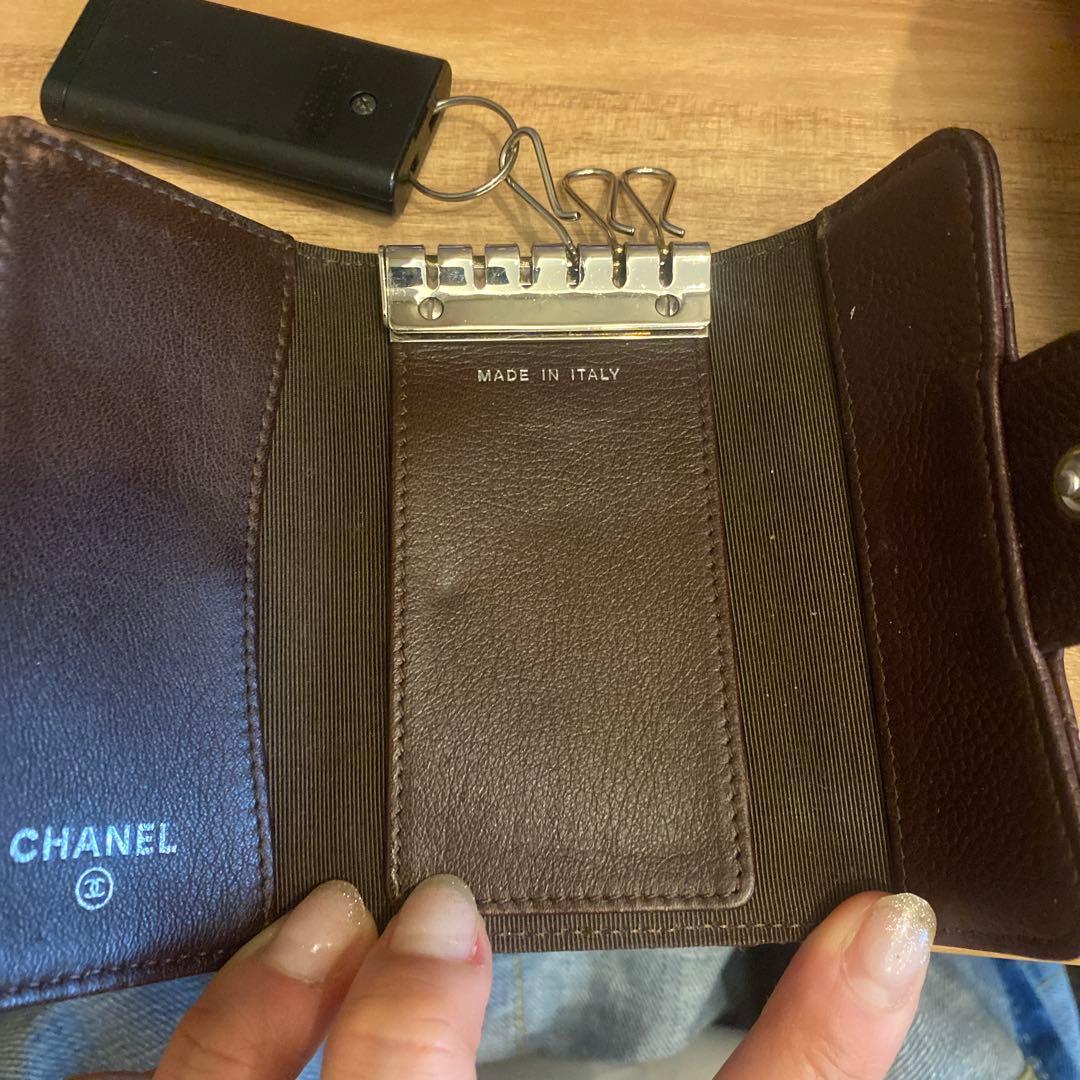 CHANEL ブラウン キーケース