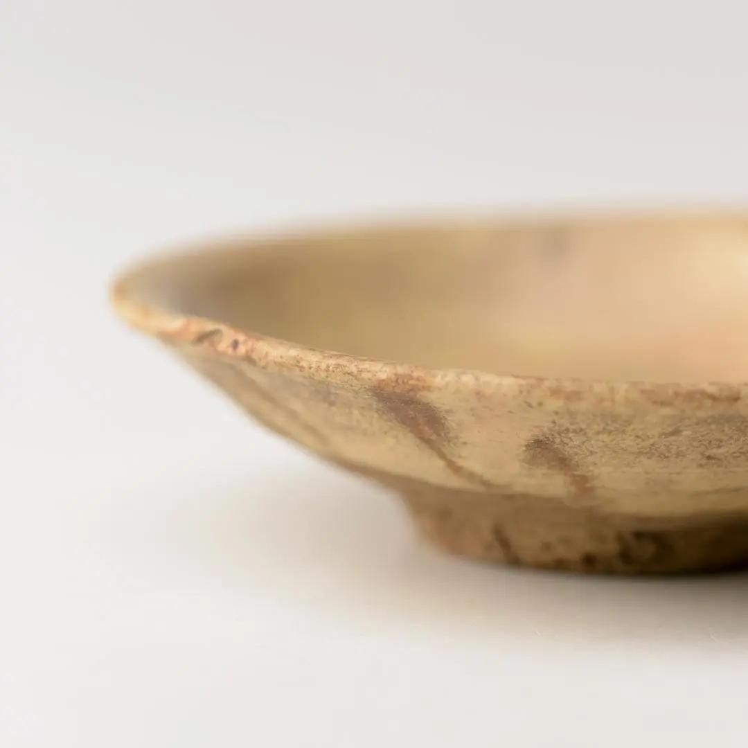◆136◆　江戸時代の古黄瀬戸　盃　小皿　酒器　骨董