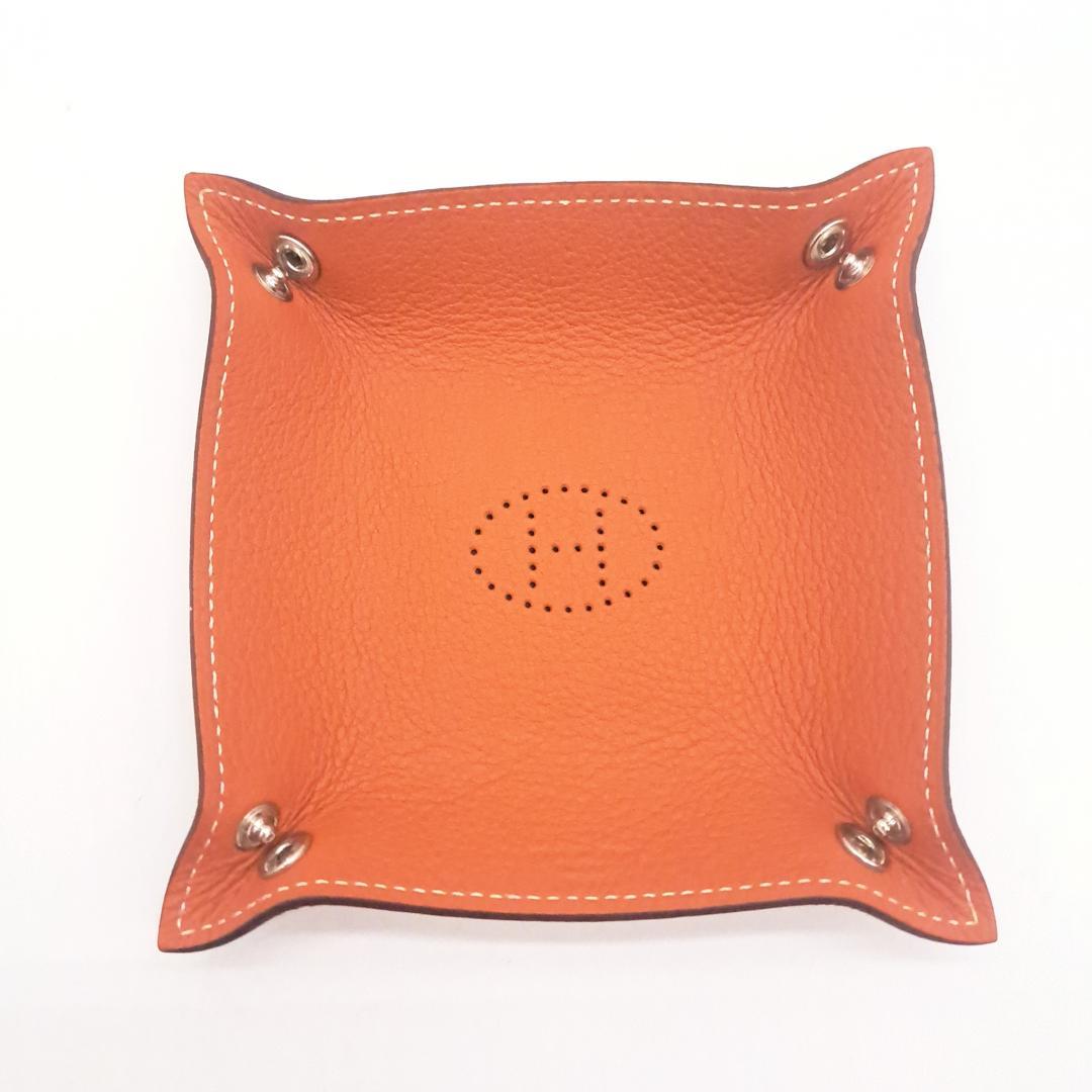 HERMES エルメス ヴィドポッシュ ミニ Hエヴリン 小物入れ レザー