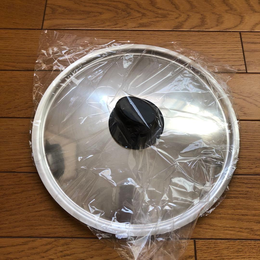 【商品　未使用】深型ステンレス両手鍋　25cm