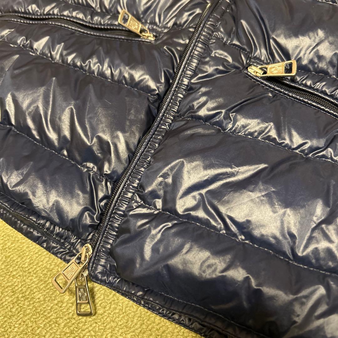 MONCLER モンクレール ダウンベスト GUI 0 ネイビー ダブルジップ