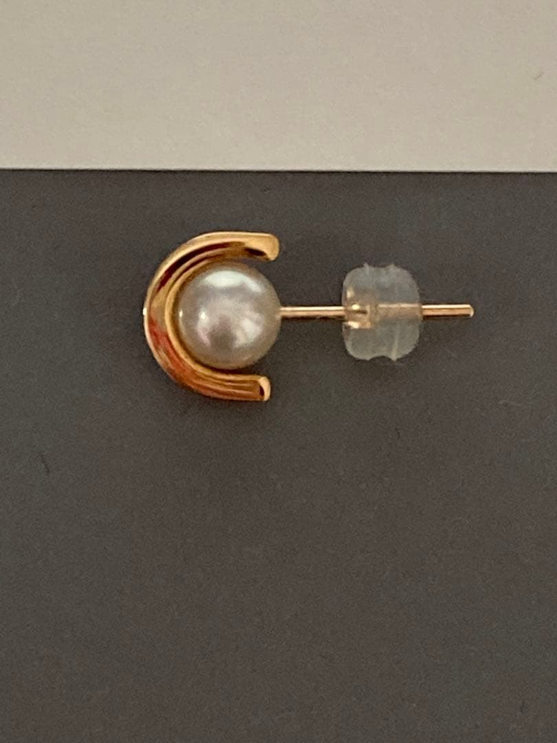 美品　hirotaka ヒロタカ　BELUGA アコヤパール ピアス S サイズ