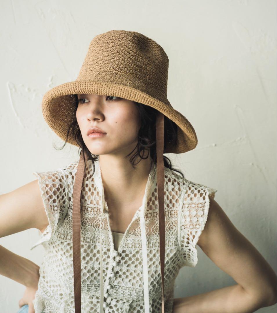美品ORIÉNT MILLINERY Basic Designクロッシェハット