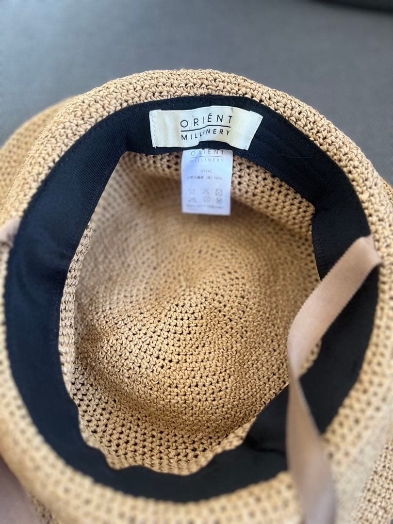 美品ORIÉNT MILLINERY Basic Designクロッシェハット