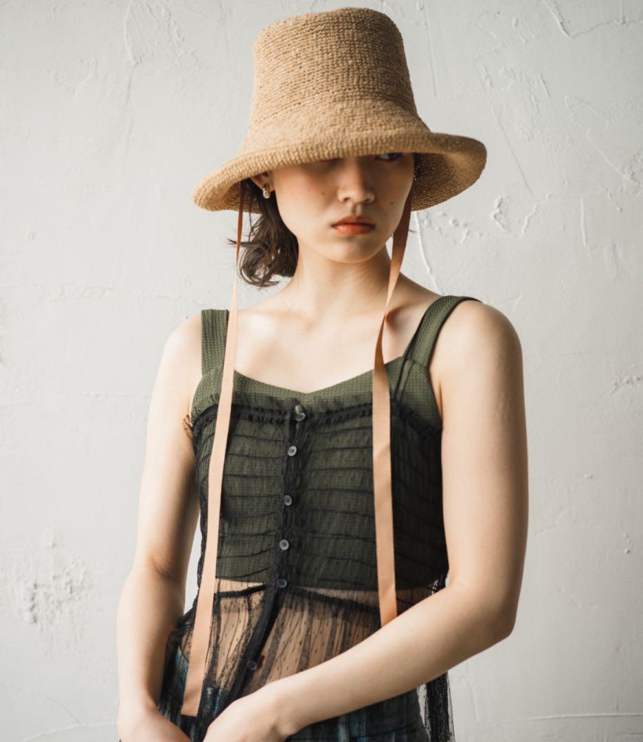 美品ORIÉNT MILLINERY Basic Designクロッシェハット