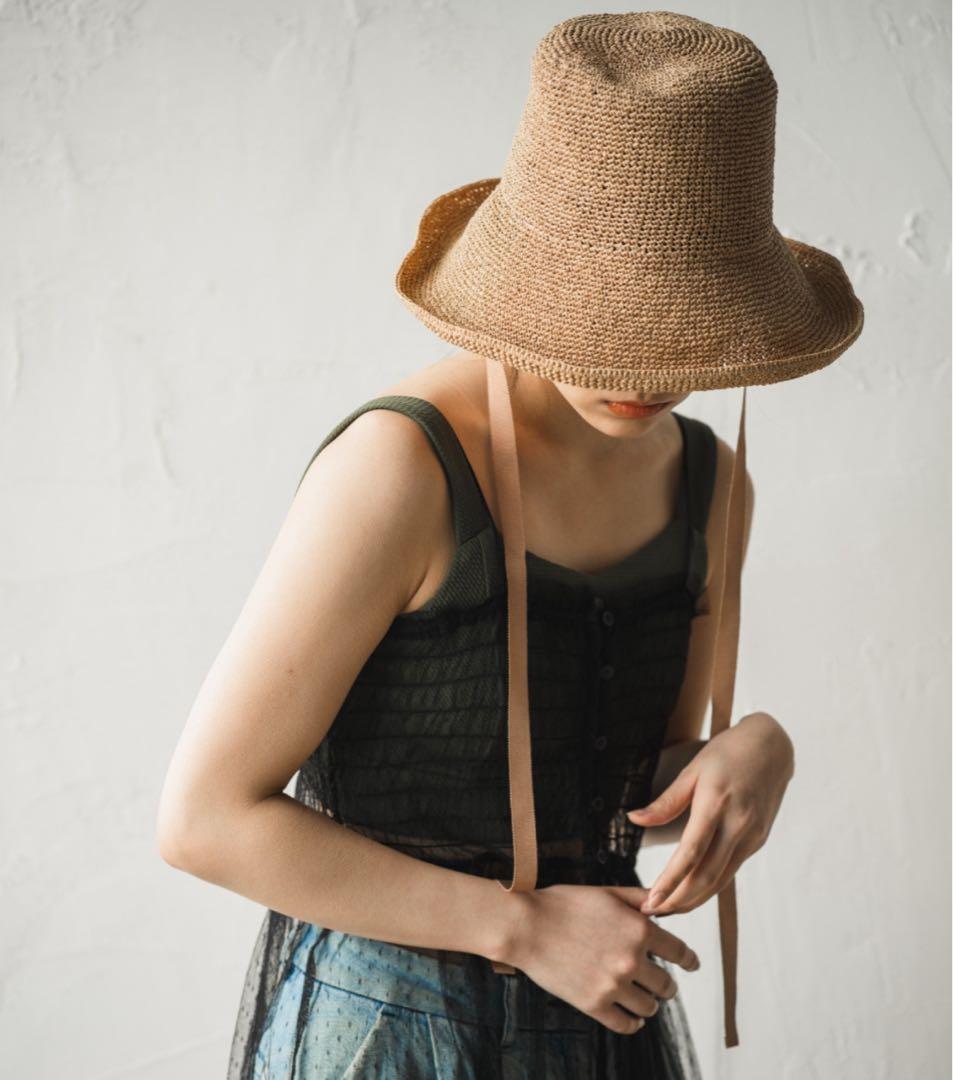 美品ORIÉNT MILLINERY Basic Designクロッシェハット