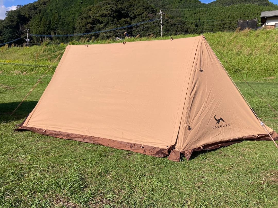 TOMOUNT パップテント 軍幕テント　TC素材 ポリコットン　ベージュ