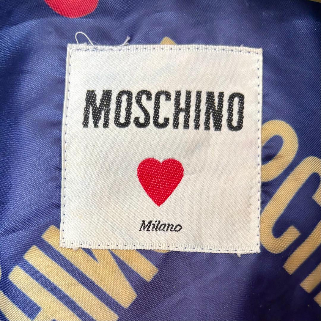 MOSCHINO モスキーノ ロゴ総柄 レインコート ポンチョ