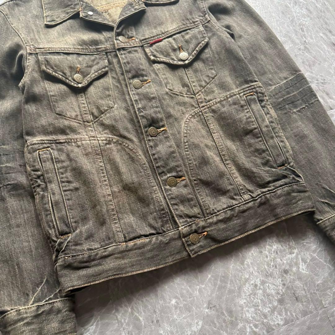 ジャケット・アウター tornado mart black denim jacket y2k