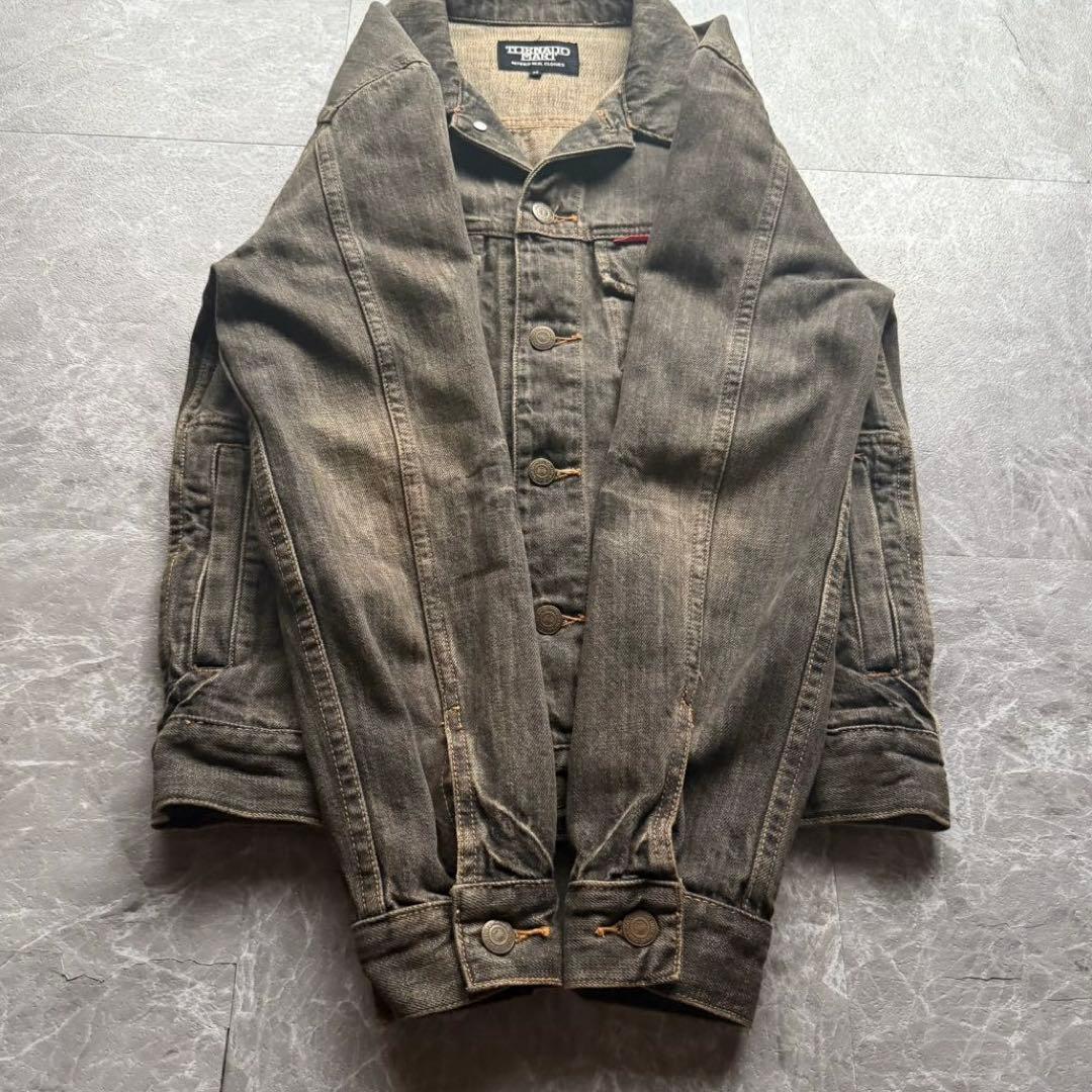 ジャケット・アウター tornado mart black denim jacket y2k