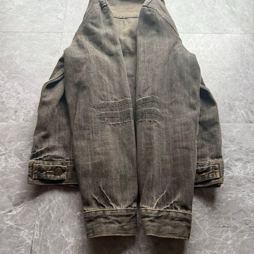 ジャケット・アウター tornado mart black denim jacket y2k