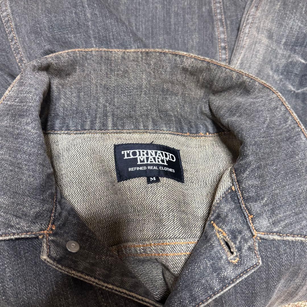 ジャケット・アウター tornado mart black denim jacket y2k