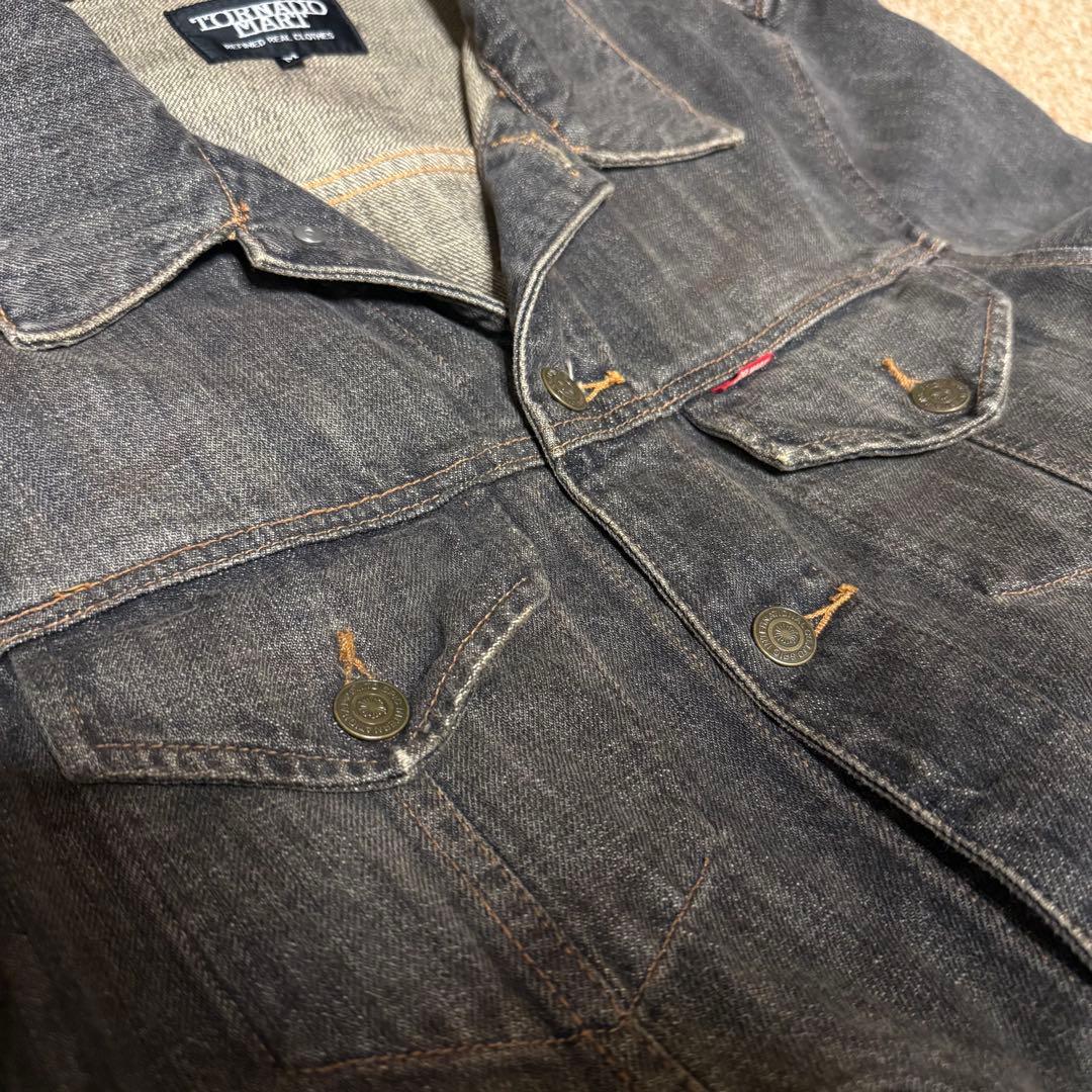 ジャケット・アウター tornado mart black denim jacket y2k
