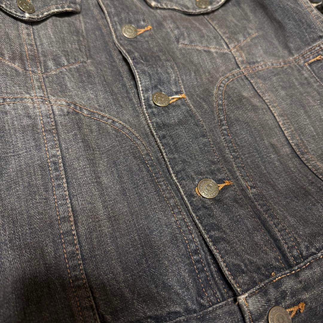 ジャケット・アウター tornado mart black denim jacket y2k