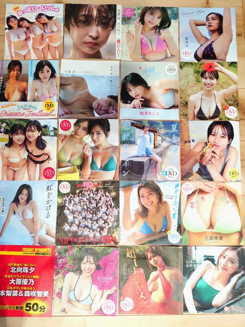 大量60枚 グラビアアイドルDVD プレイボーイ付録