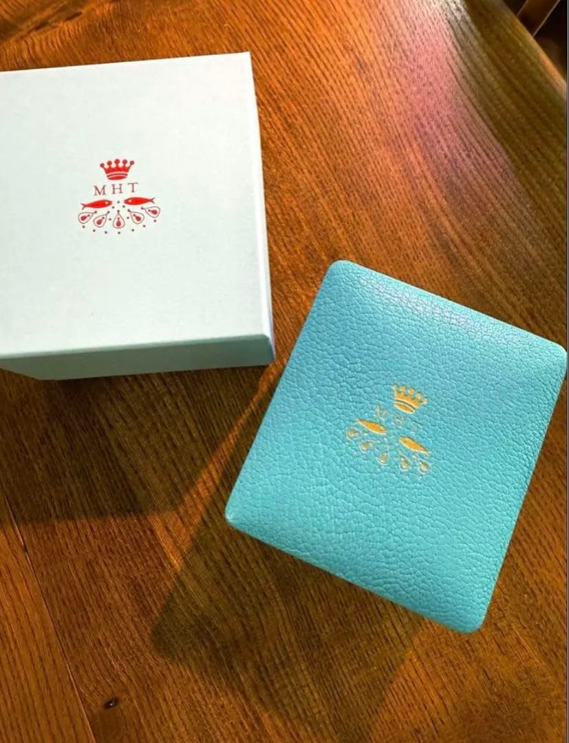 マリーエレーヌドゥタイヤック　ＭＨＴ レザージュエリーケース　ライトブルー
