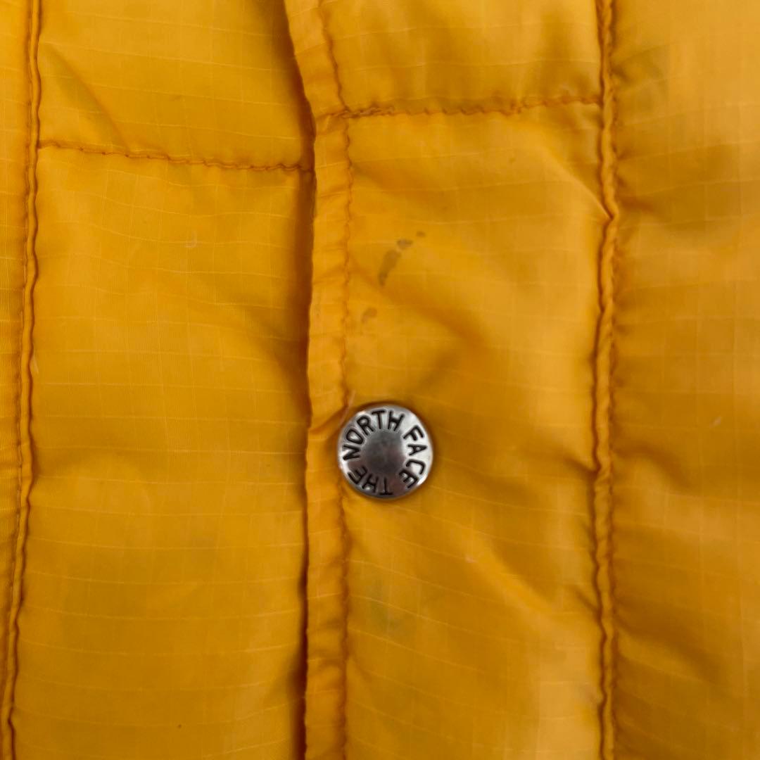 THE NORTH FACE ノースフェイス 茶タグ ダウンベスト イエロー S