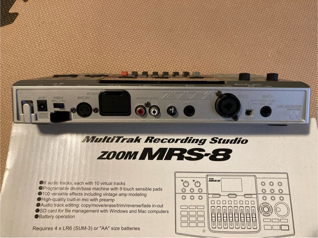 ZOOM MRS-８マルチトラックレコーダー MRT①